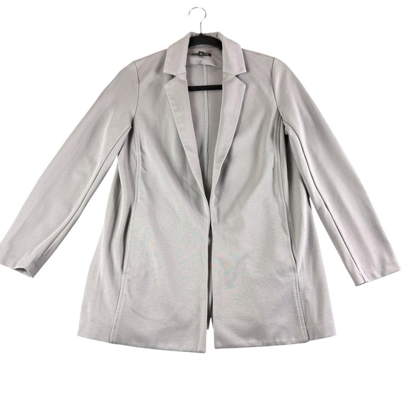 Eileen Fisher Jackets & Blazers - Eileen Fisher Blazer Womens XXS Gray Open Front Long Sleeve Lyocell Blend Jacket